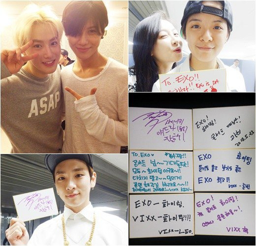 EXO演唱会候机室照大公开 Super Junior、SHINee、f(x)等应援助威（组图）