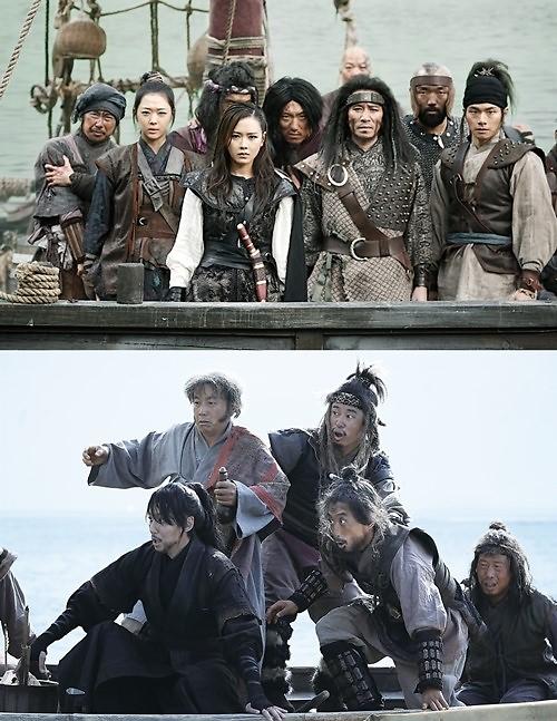 海贼孙艺珍VS山贼金南佶 电影《海盗》公开花絮照