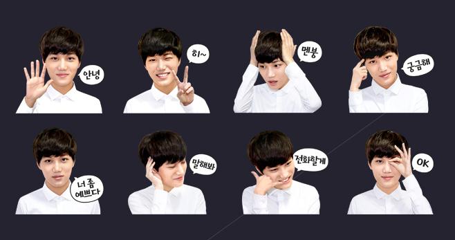 Line携手EXO推“EXO专属贴图”（组图）