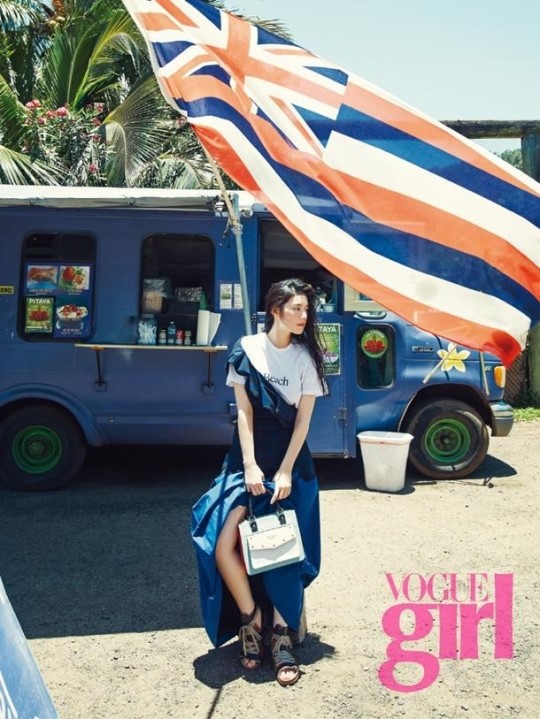 郑恩彩夏威夷写真 窈窕淑女自由洒脱魅力无限（组图）