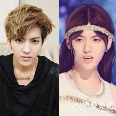 吴亦凡鹿晗领衔  “男神一秒变女神” （组图）