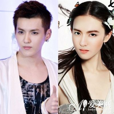 吴亦凡鹿晗领衔  “男神一秒变女神” （组图）