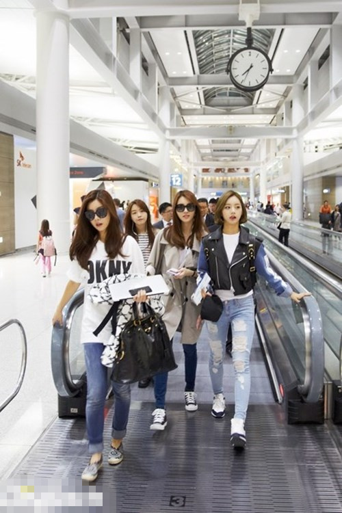 Girl's Day公开赴美旅行照片 教你在旅游季拍出时尚纪念照（组图）