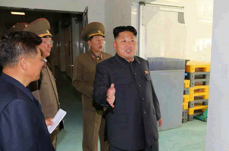高清：金正恩视察水产品研究所 要求产品符合人民口味