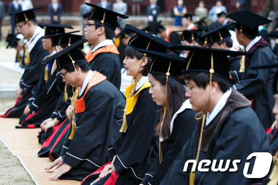 韩国成均馆大学毕业生举行“告由礼” 宣告毕业（组图）
