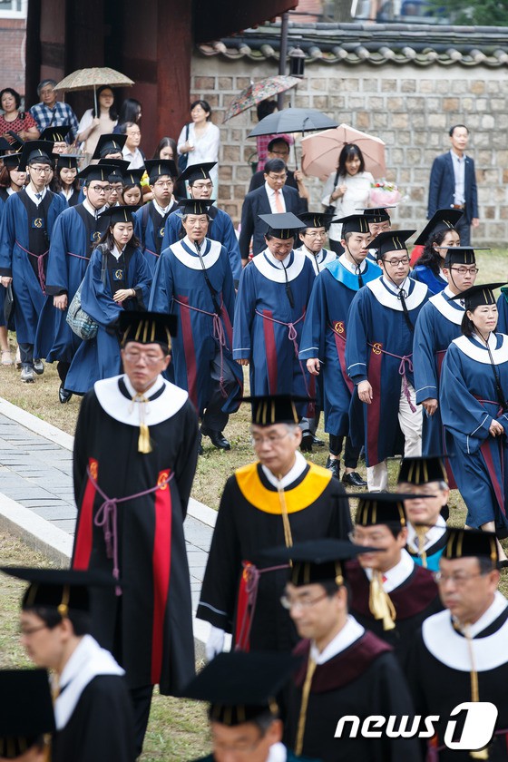 韩国成均馆大学毕业生举行“告由礼” 宣告毕业（组图）