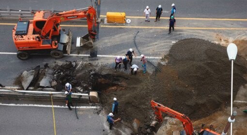 韩国多地地面塌陷成天坑首尔市最常出现