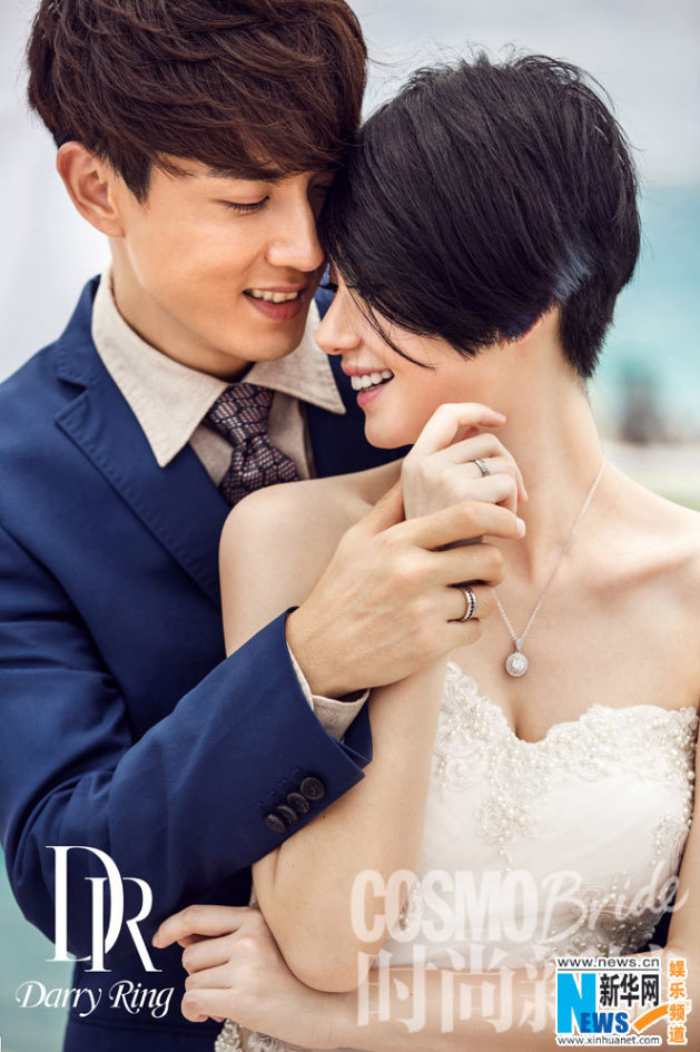 戚薇李承铉大婚送黑钻婚戒 网友：Baby取名李承诺 （组图）