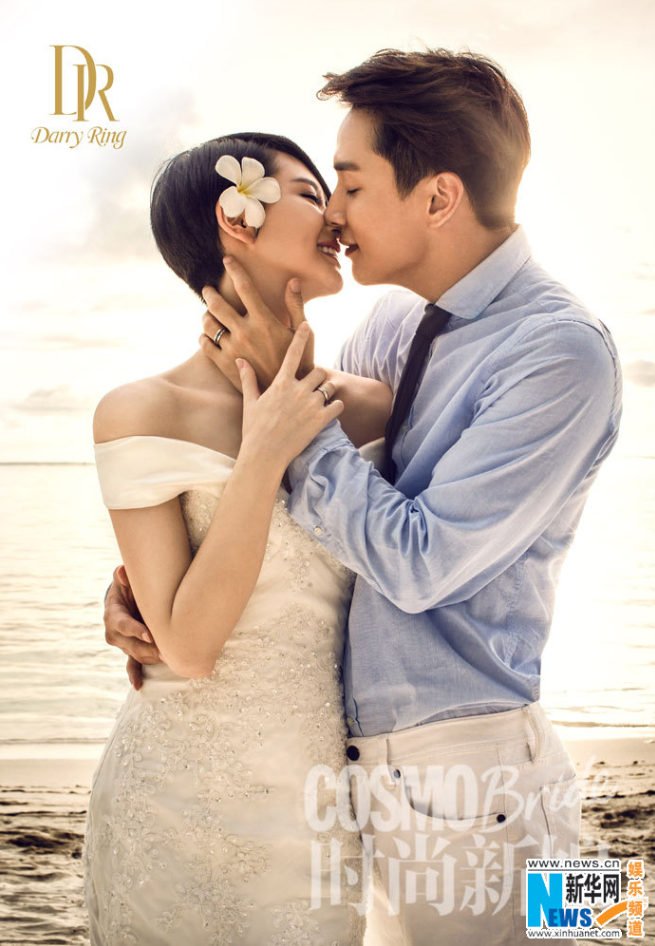 戚薇李承铉大婚送黑钻婚戒 网友：Baby取名李承诺 （组图）