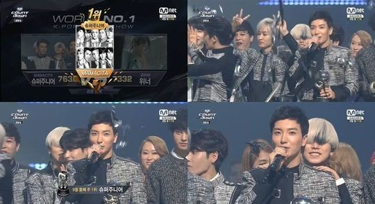 SJ《M!Countdown》再夺冠 人气爆棚横扫歌坛（组图）