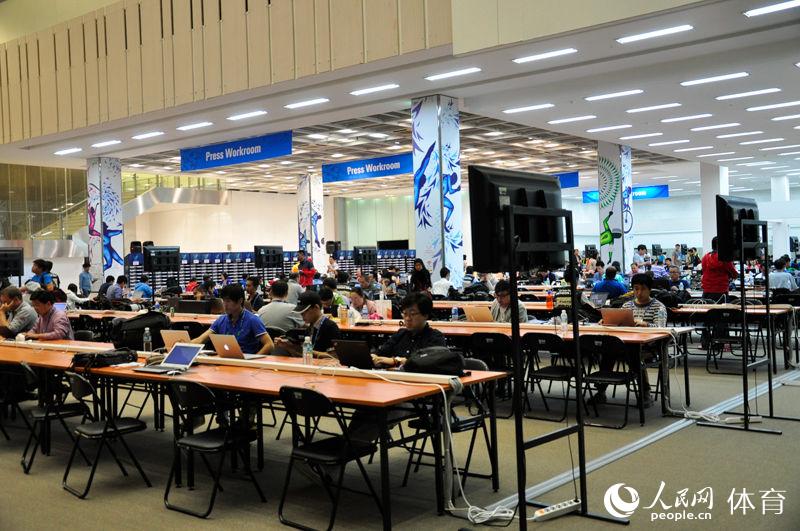 高清：仁川亚运开幕在即 本网记者探访媒体中心（组图）