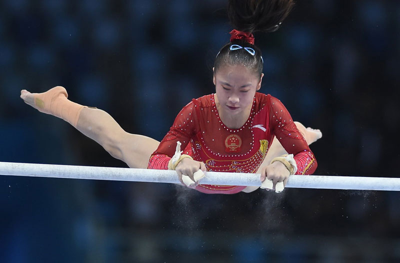 亚运会体操女子团体决赛 中国队成功卫冕（高清组图）