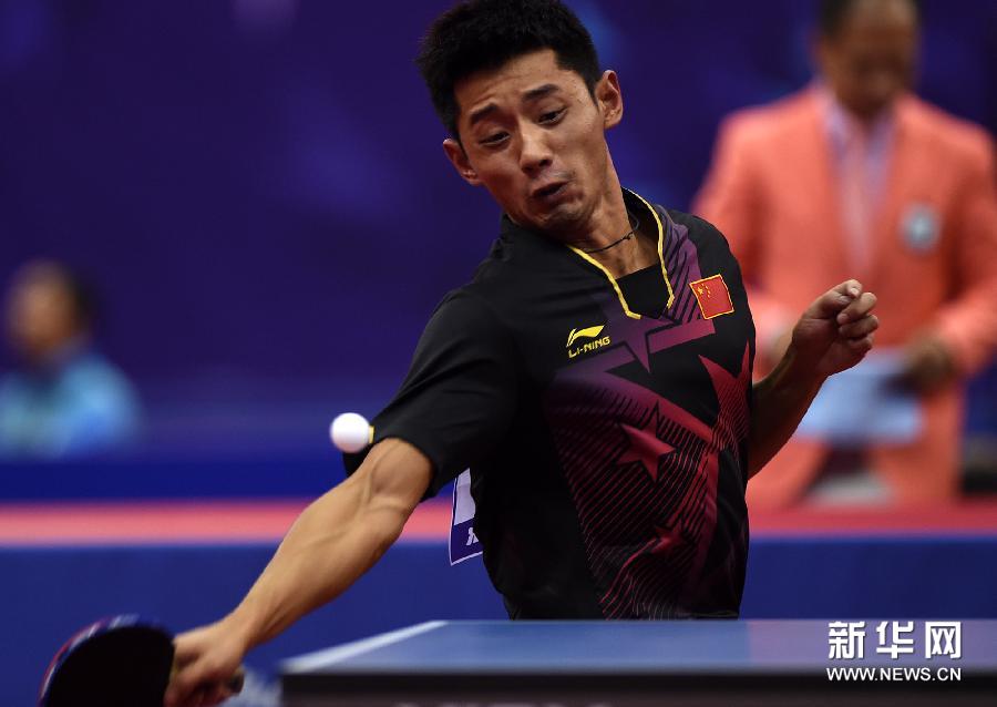 亚运会乒乓球：中国3-0日本晋级男团决赛（组图）