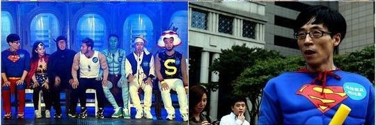  刘在石变超人Gary变身孙悟空寻找超能力《running man》“特别英雄”专题（图）
