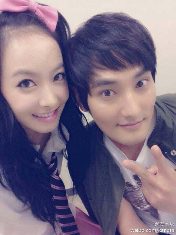 EXO鹿晗尼坤韩庚super junior 盘点和宋茜合影的美男子们（组图）