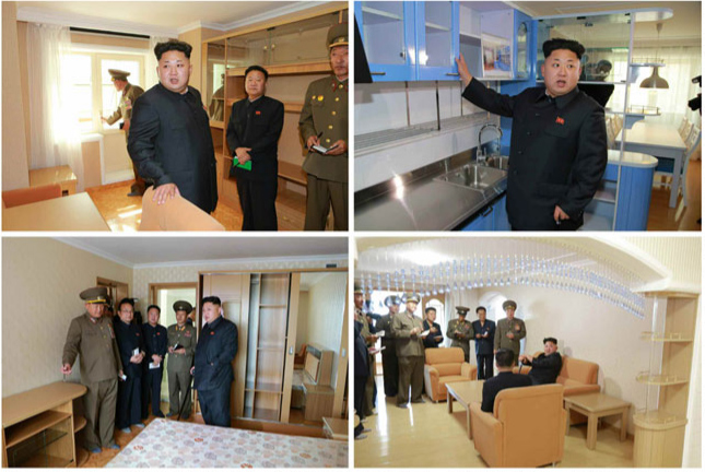金正恩视察照片再曝光 仍拄拐（组图）