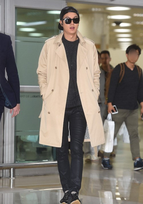 鹿晗宋茜李敏镐EXO少女时代 机场style吸睛扮靓这样搭（组图）