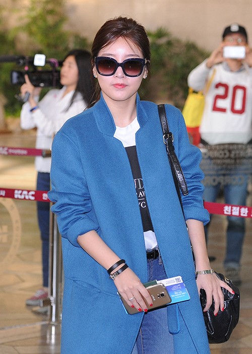 鹿晗宋茜李敏镐EXO少女时代 机场style吸睛扮靓这样搭（组图）
