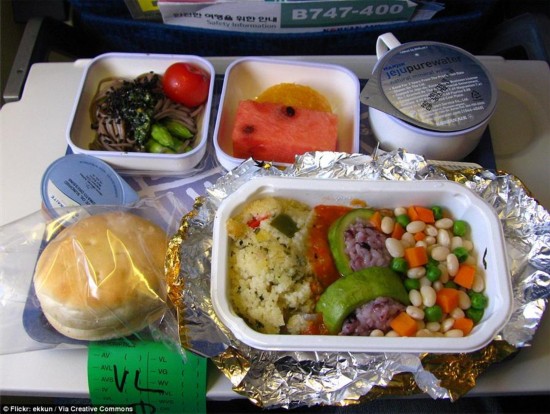 大韩航空新加坡航空 为吃货们盘点航空公司最好吃飞机餐（组图）