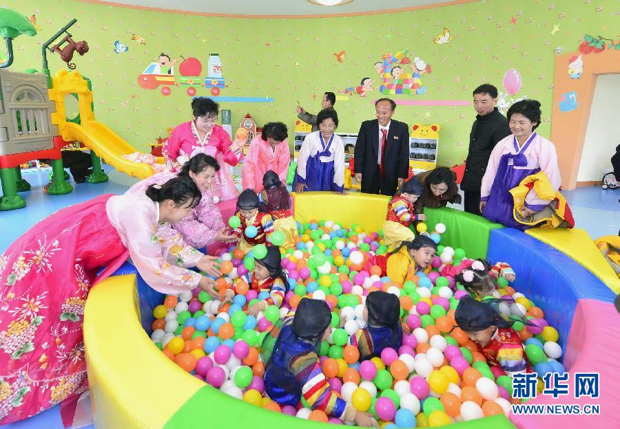 朝鲜平壤孤儿院和幼儿园竣工