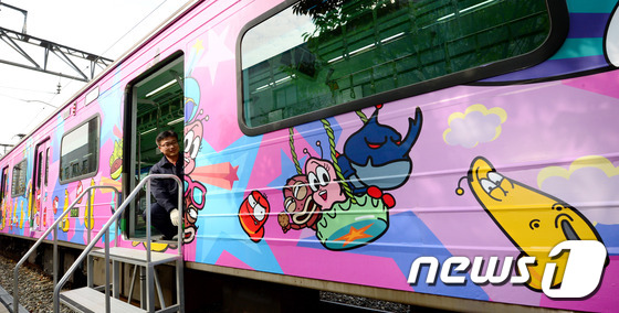 Larva卡通地铁列车将亮相首尔地铁二号线（组图）