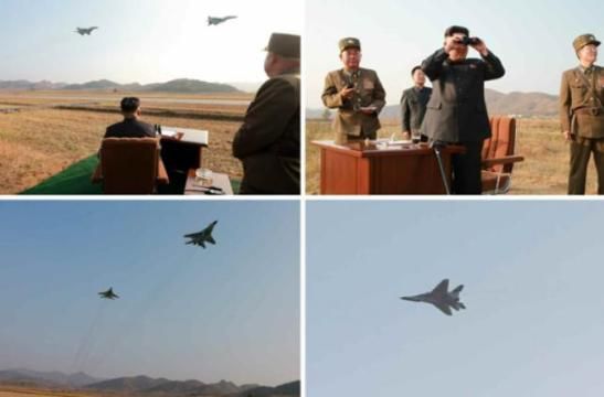 崔龙海、黄炳誓陪金正恩参观
