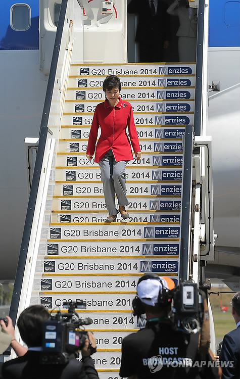 朴槿惠今日抵达澳大利亚 将出席G20峰会（图）