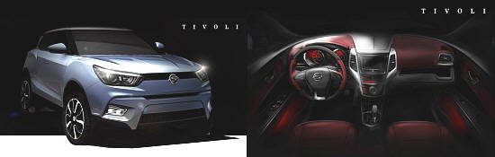 韩国双龙汽车公开全新SUV车型“Tivoli”（图）