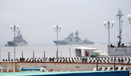 韩海军支队访问符拉迪沃斯托克 将参观俄舰船(图)