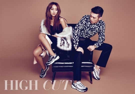 SISTAR孝琳与韩Rapper歌手变身性感情侣拍画报（组图）