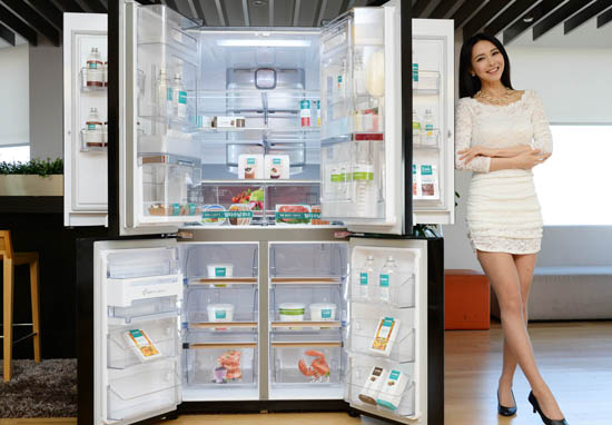 LG电子推出升级版大容量冰箱【组图】
