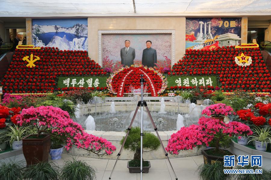 朝鲜举办“金正日花”展览会庆祝“光明星节”（组图）