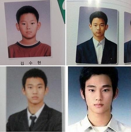 金秀贤学生照曝光 网友：绝对是自然美男（图）