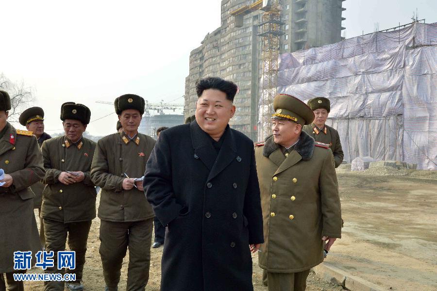 金正恩视察未来科学家社区建设工地（组图）