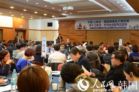 山东省商务厅在韩国首尔举办山东-韩国农业恳谈会