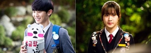 EXO灿烈荧屏处女作牵手文佳煐 演绎青涩恋人（组图）