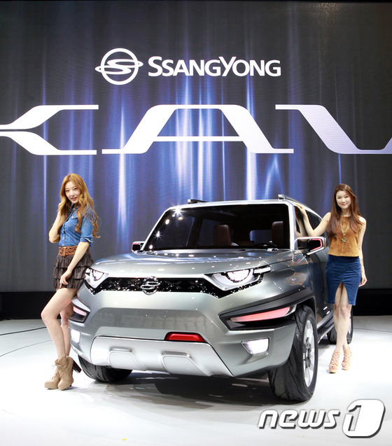 在此次首尔车展上，韩国双龙汽车公开的SUV概念车XAV将在全球首发。（图片来源：双龙汽车）