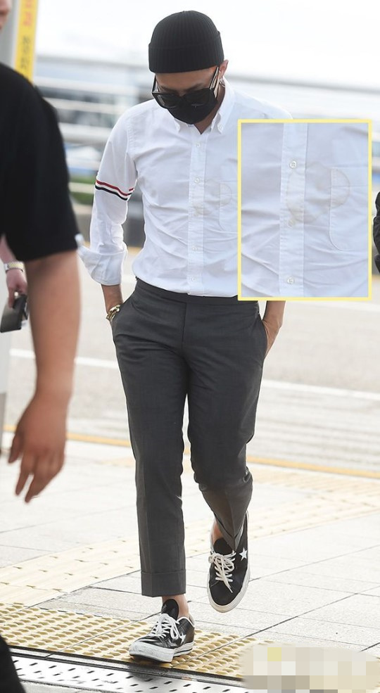 bigbang全员现身机场赴上海 权志龙白衬衫帅气变型男【组图】