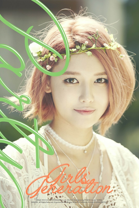 少女时代宣传照公开 Tiffany秀美背秀英头戴花环似花仙子【组图】