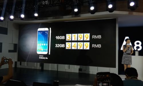 三星最薄超大屏手机Galaxy A8发布会现场图赏【组图】