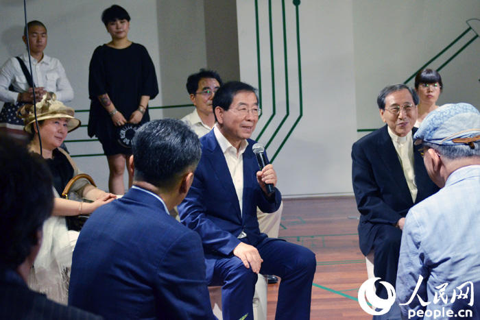 首尔市市长朴元淳出席活动开幕仪式。（拍摄：夏雪)