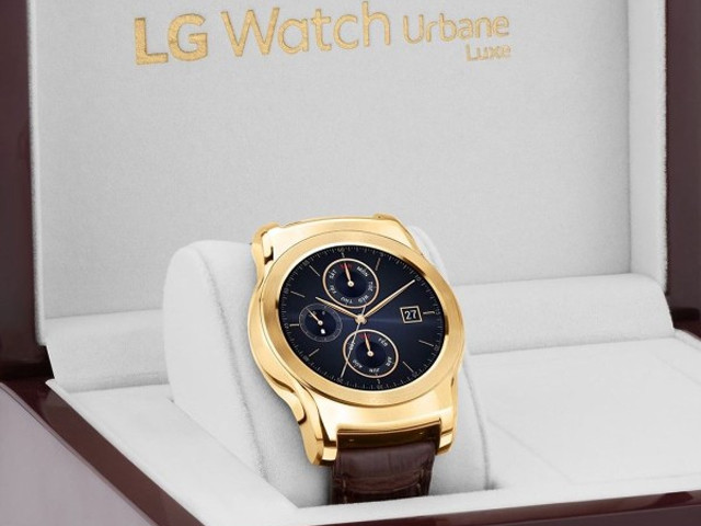挑战苹果 LG推出23克拉黄金智能手表