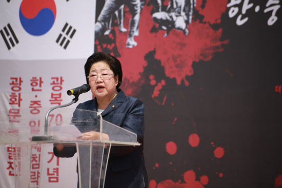韩国国会议员金乙东(拍摄：李美林)