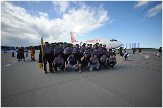 平昌阿尔卑斯度假村获得拉飞机比赛冠军。（图片提供：江原道道厅）