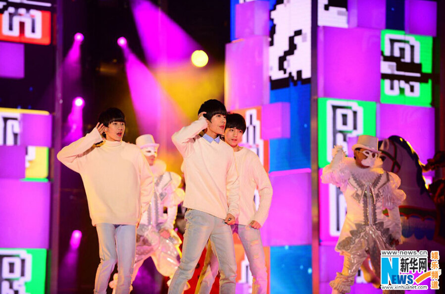 双十一晚会群星狂欢 rain郑容和王凯TFBOYS克雷格齐亮相【组图】