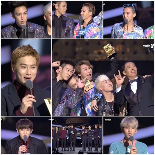 “2015MAMA”bigbang与EXO分揽四项大奖 泰妍获最佳歌手【组图】