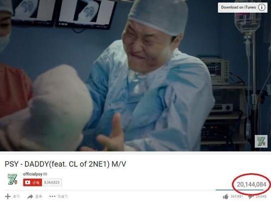 鸟叔新曲《Daddy》MV点击率破两千万 超《江南Style》（图） 