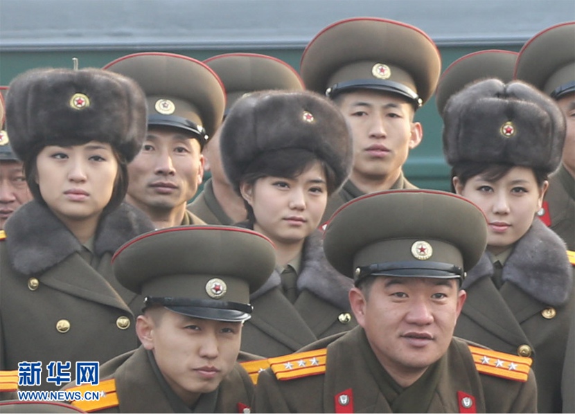 朝鲜功勋国家合唱团和牡丹峰乐团访华 成员合