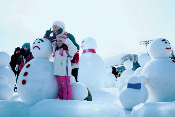 2016“大关岭雪花节”在韩国江原道平昌郡开幕。