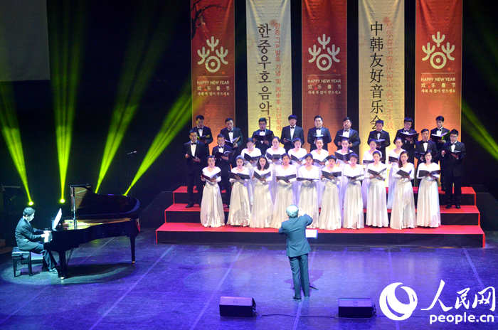 “中韩友好音乐会”在首尔成功举办。 夏雪 摄